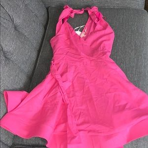 Flowy pink dress